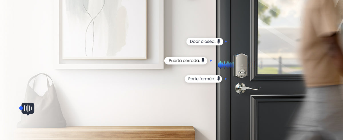VE017-L Fingerprint Smart Lock with 2 Lever Handle Set