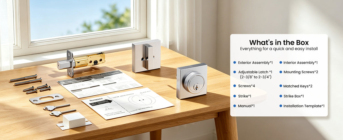 ZY01 Modern Square Deadbolt Lock