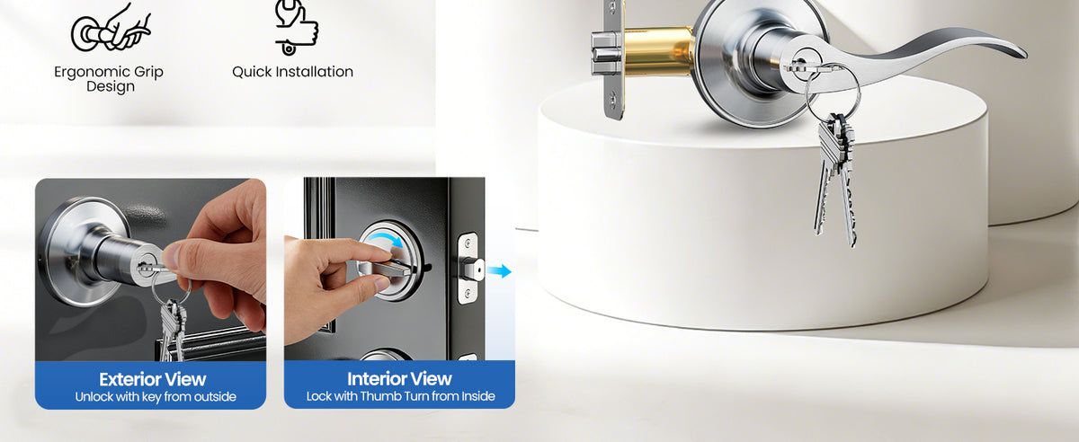 DL01-C Keyed Alike Front Door Lever
