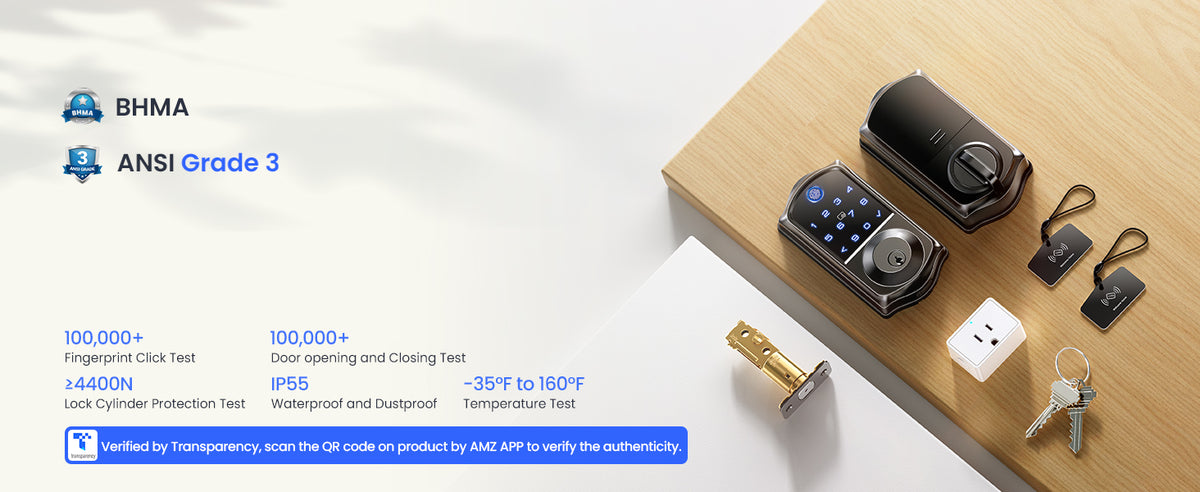 VE017G Wi-Fi Smart Door Lock with Fingerprint