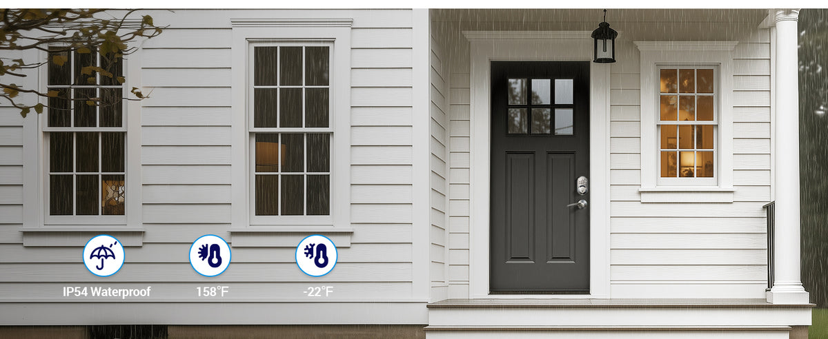 RZ-C Keyless Entry Door Lock with 2 Lever Handles
