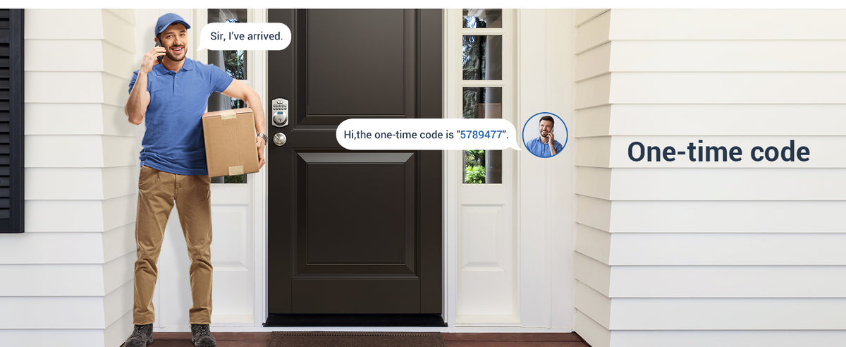 KS02C Fingerprint Deadbolt Lock with Knobs