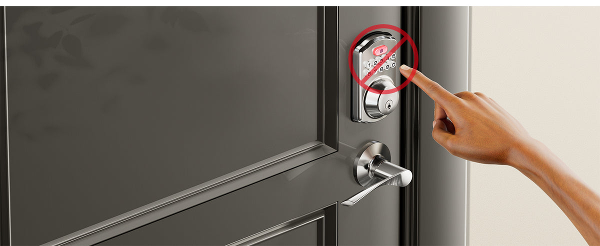 KS01B Keyless Entry Door Lock with 2 Lever Handles