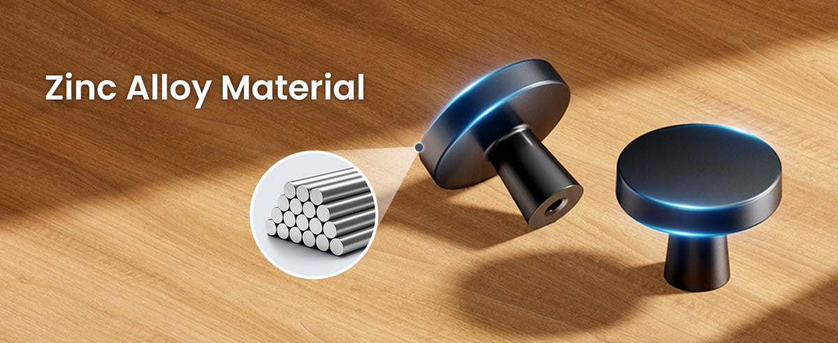 NK-1.16IN Cabinet Knobs 1-1/4 Inch  Zinc  Cabinet Handles