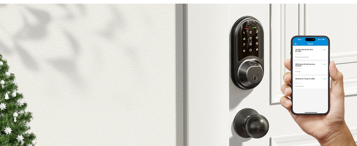 RZ07C Fingerprint Smart Lock with Knobs