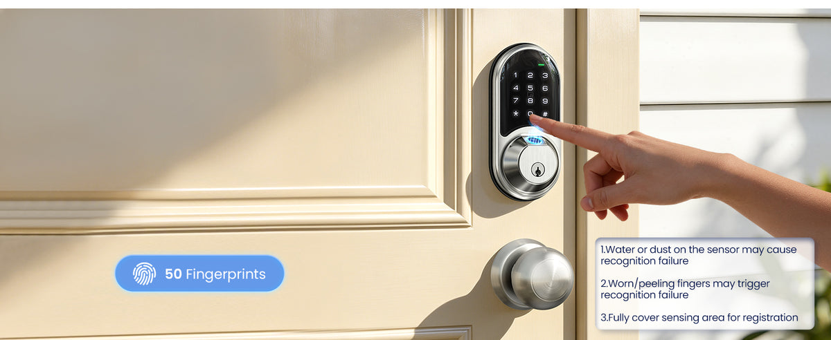 RZ07 Fingerprint & Keypad Smart Lock