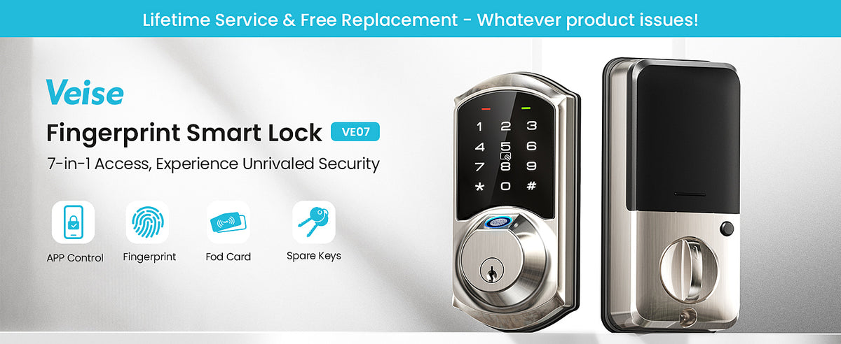 VE07 Fingerprint & Keypad Smart Lock