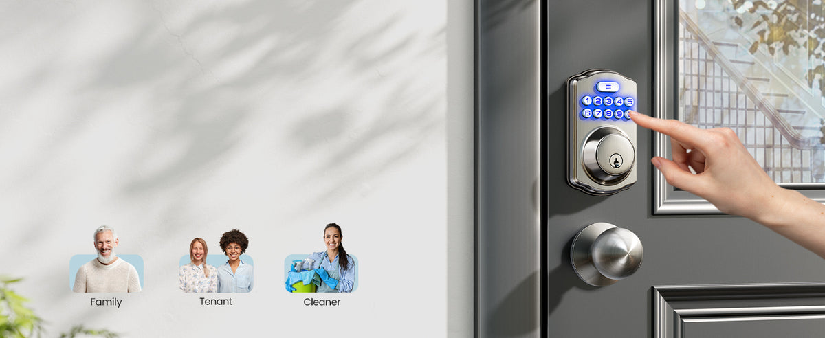 KS01C Keypad Deadbolt Lock with Knobs