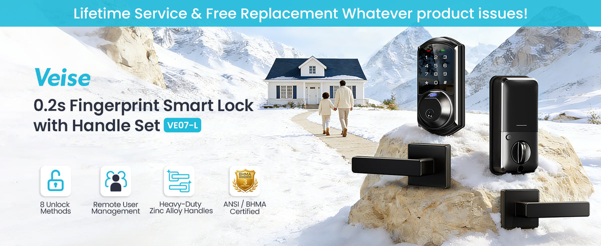 VE07-L Fingerprint Smart Lock with Levers