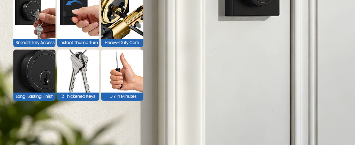 ZY01 Modern Square Deadbolt Lock