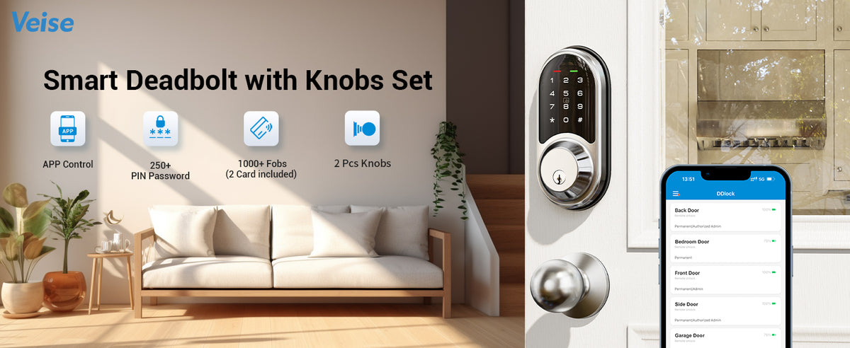 RZ06C Keypad Smart Lock with Knobs