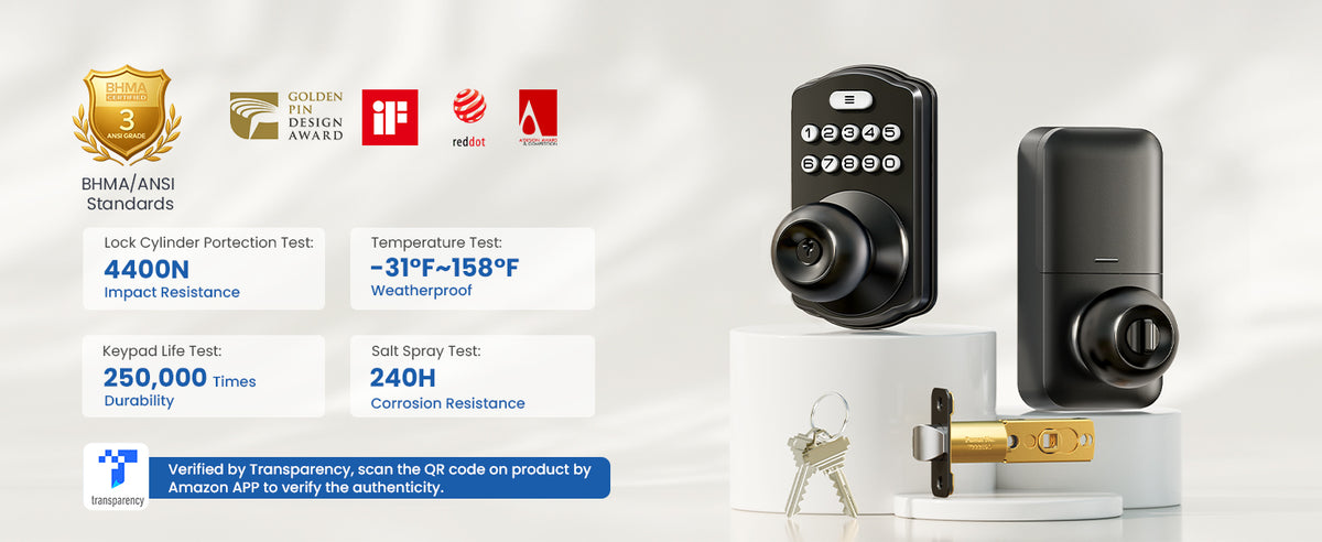 KS03 Keypad Door Knob Lock