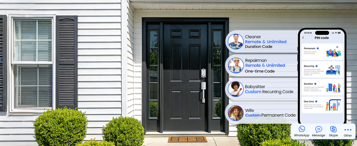VE017 Fingerprint Smart Door Lock with App Control