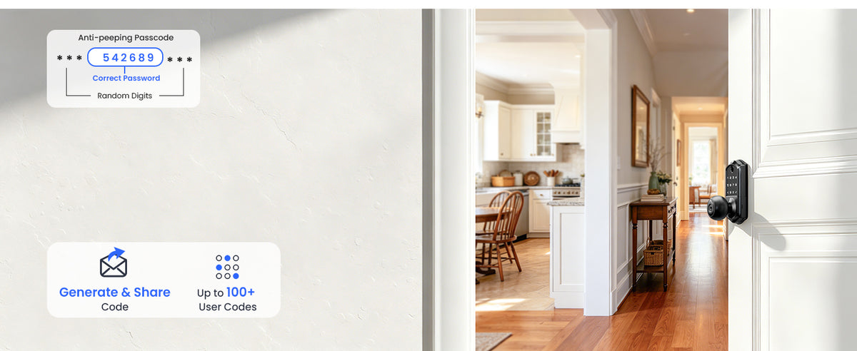 VE018 Fingerprint Smart Lock with Knob