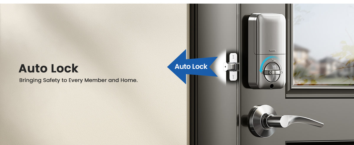 KS01B Keyless Entry Door Lock with 2 Lever Handles