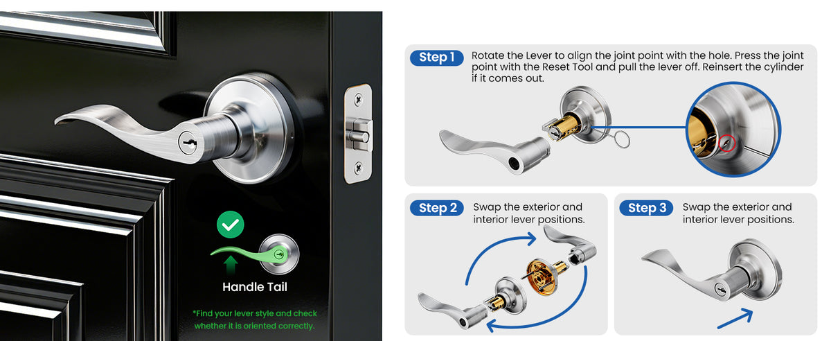 H01-C Entry Door Lever