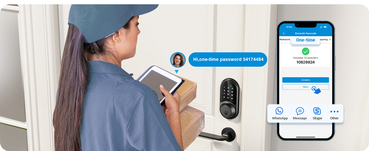 RZ06 Keyless Entry Smart Lock with App Control