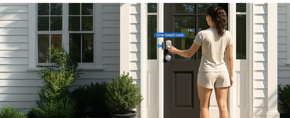 KS02A  Fingerprint Keypad Deadbolt Lock