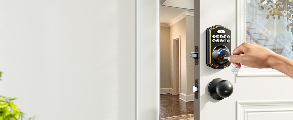 KS01C Keypad Deadbolt Lock with Knobs