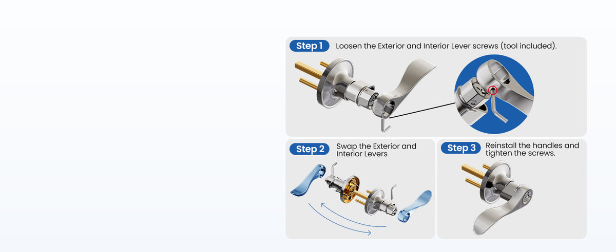 DL01-S Lever lock with deadbolt set