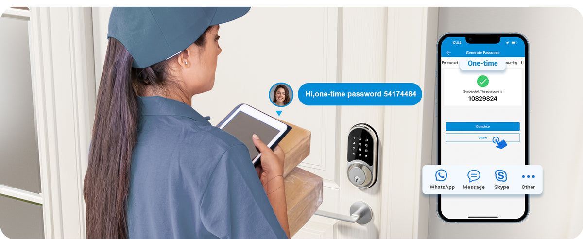 RZ06 Keyless Entry Smart Lock with App Control