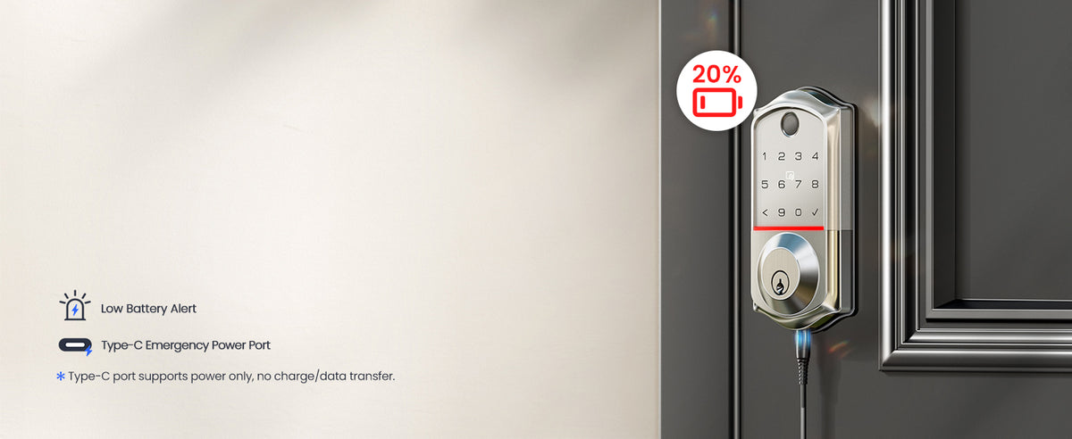 VE017G Wi-Fi Smart Door Lock with Fingerprint