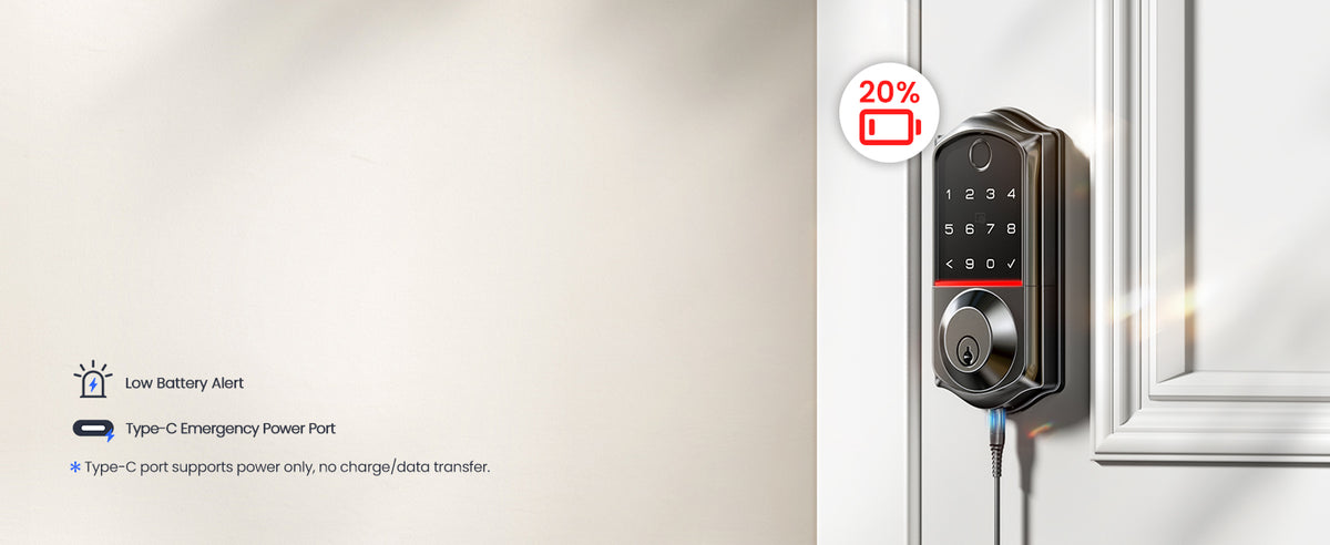 VE017G Wi-Fi Smart Door Lock with Fingerprint