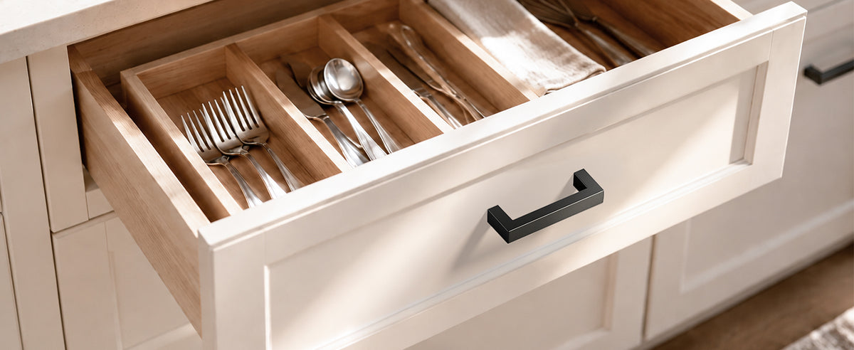 DHZN 3Inch  Kitchen Square Cabinet Handles Matte Black Pulls