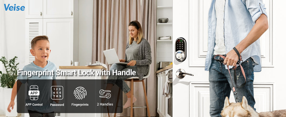 RZ07B Fingerprint Smart Lock with Levers