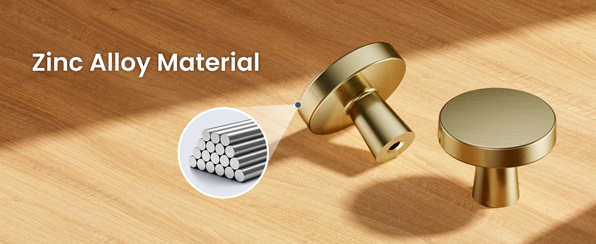 NK-1.16IN Cabinet Knobs 1-1/4 Inch  Zinc  Cabinet Handles