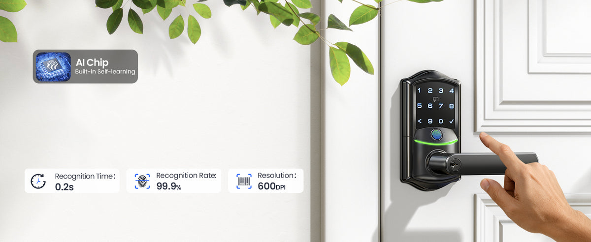 VE029 Wi-Fi Smart Lever Lock with Digital Keypad