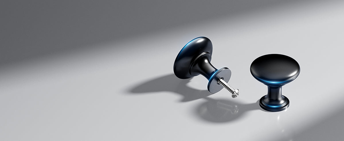 NK-1.25INA Cabinet Knobs, 1-3/16 Single Hole Kitchen Cabinet Handles