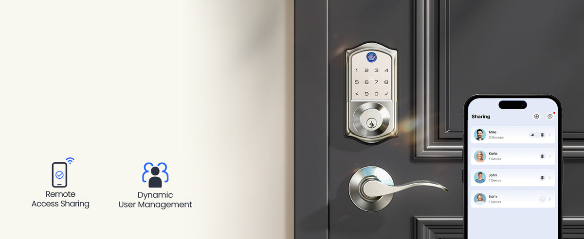 VE017G Wi-Fi Smart Door Lock with Fingerprint
