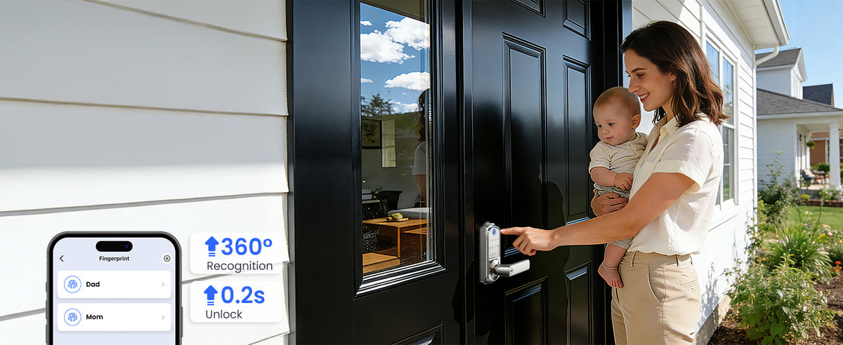 VE019 Fingerprint Smart Lever Lock