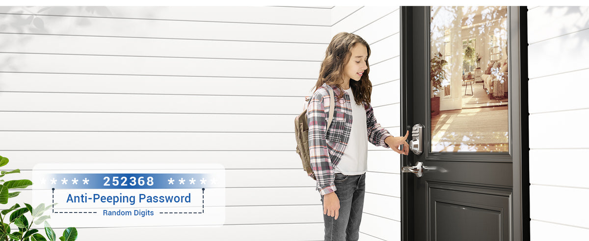 KS02B Fingerprint Deadbolt Lock with Levers