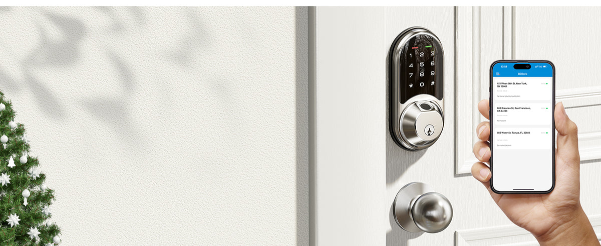 RZ07C Fingerprint Smart Lock with Knobs