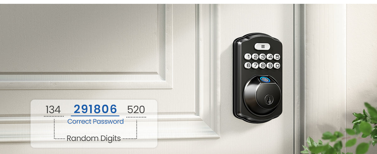 KS02A  Fingerprint Keypad Deadbolt Lock