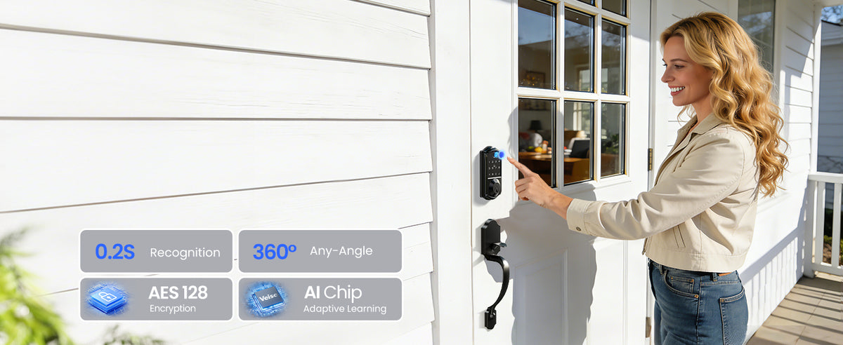 VE017-H Fingerprint Smart Lock with Handle Set
